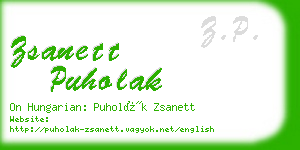 zsanett puholak business card